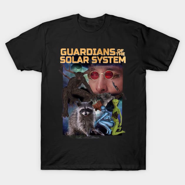 Guardian of the Solar System MCU Super Hero Knock Off Parody Worst Parody T-Shirt by blueversion